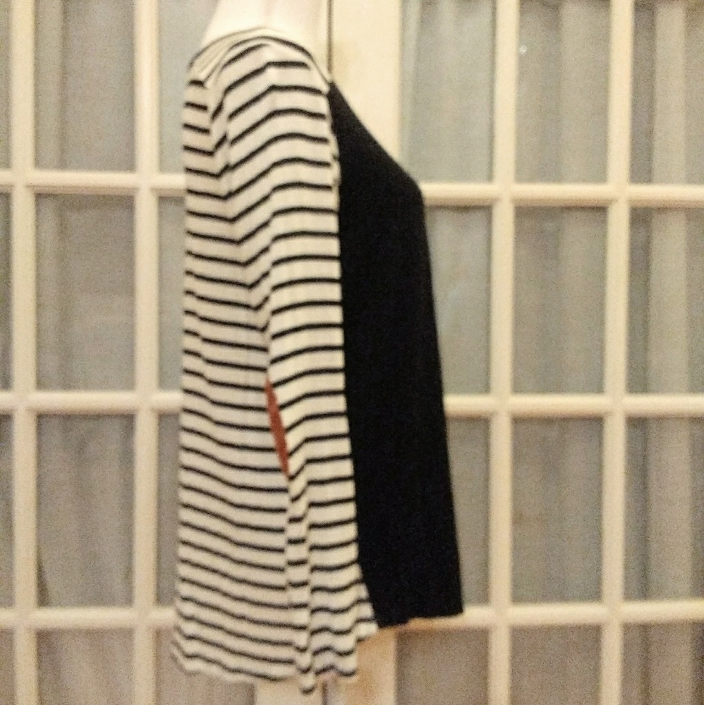 Sun & Moon,  Long sleeve knit with elbow patch